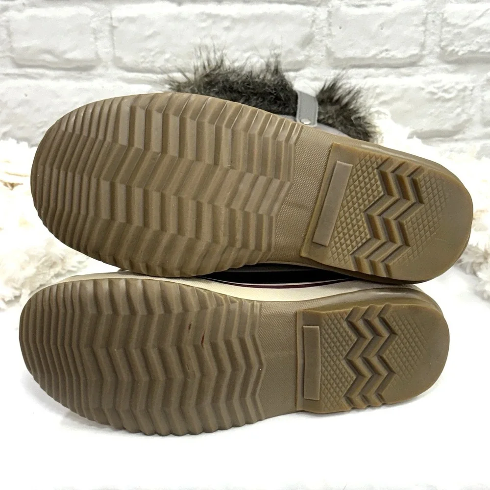 Sorel Women's Joan Of Artic Size 8 Waterproof Boots Gray NL‎ 2429-010 Excellent!